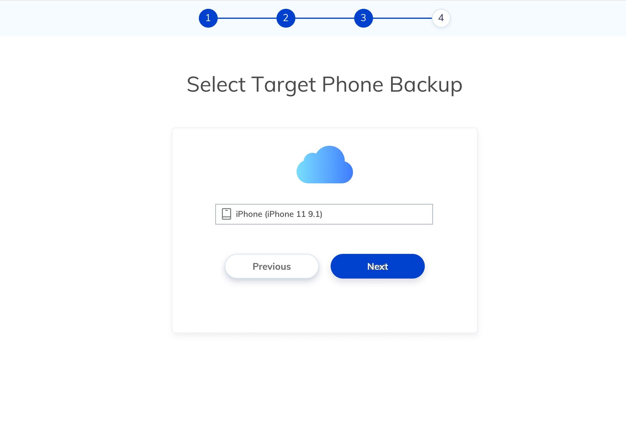 select which iphone to track